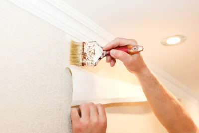 Pose de papier peint à Chanas — revêtements muraux et toiles de verre
